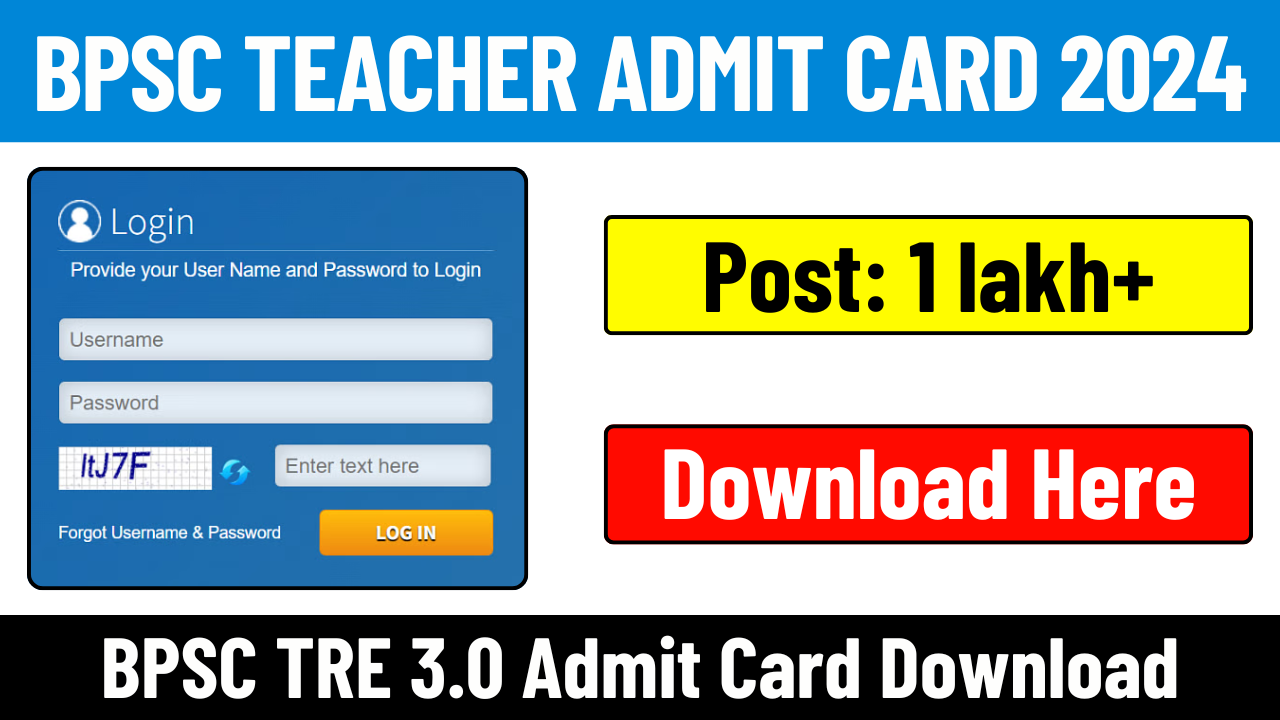 Bihar BPSC Teacher Admit Card 2024 Download Link @bpsc.bih.nic.in, Written Exam 19 July 2024