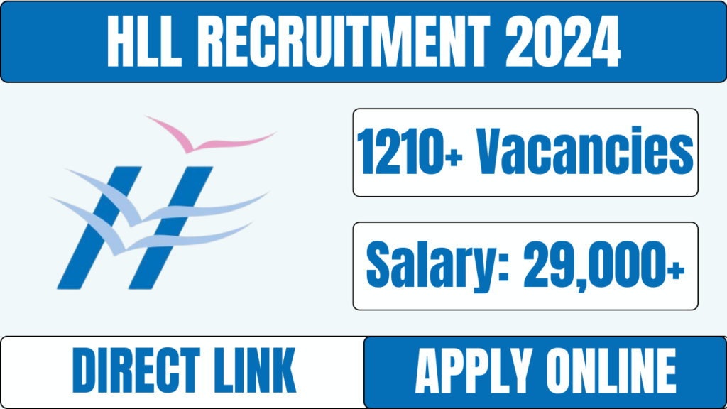 HLL Recruitment 2024, Apply for 1217 Vacancies @lifecarehll.com