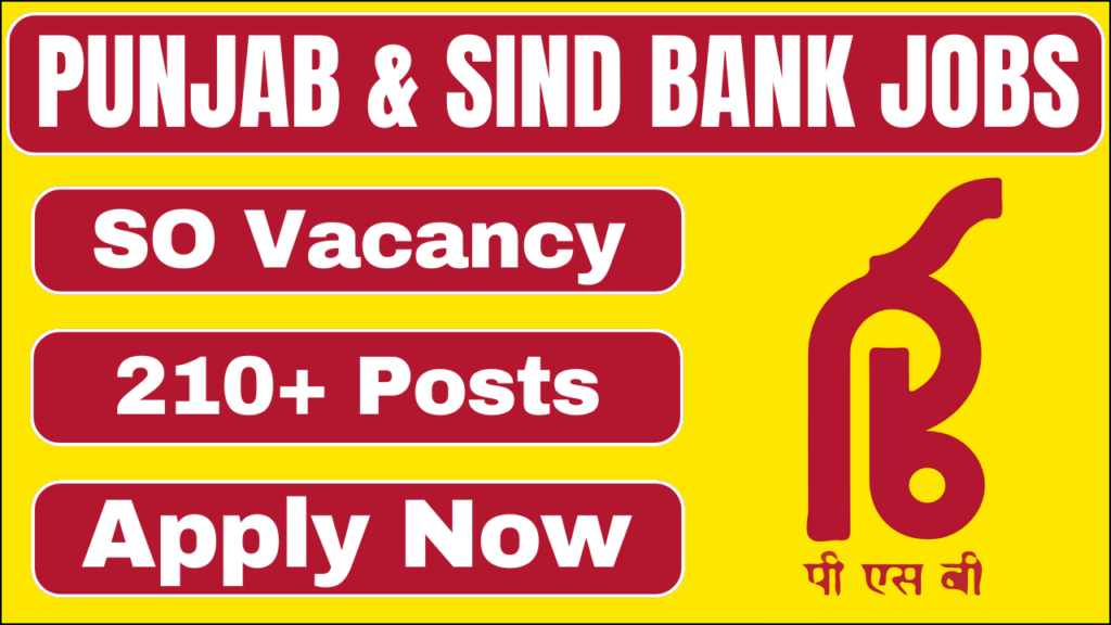 Punjab and Sind Bank SO Recruitment