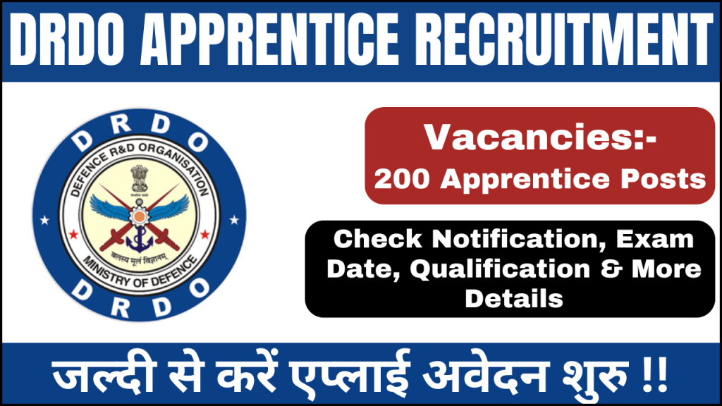 DRDO Apprentice Recruitment 2024