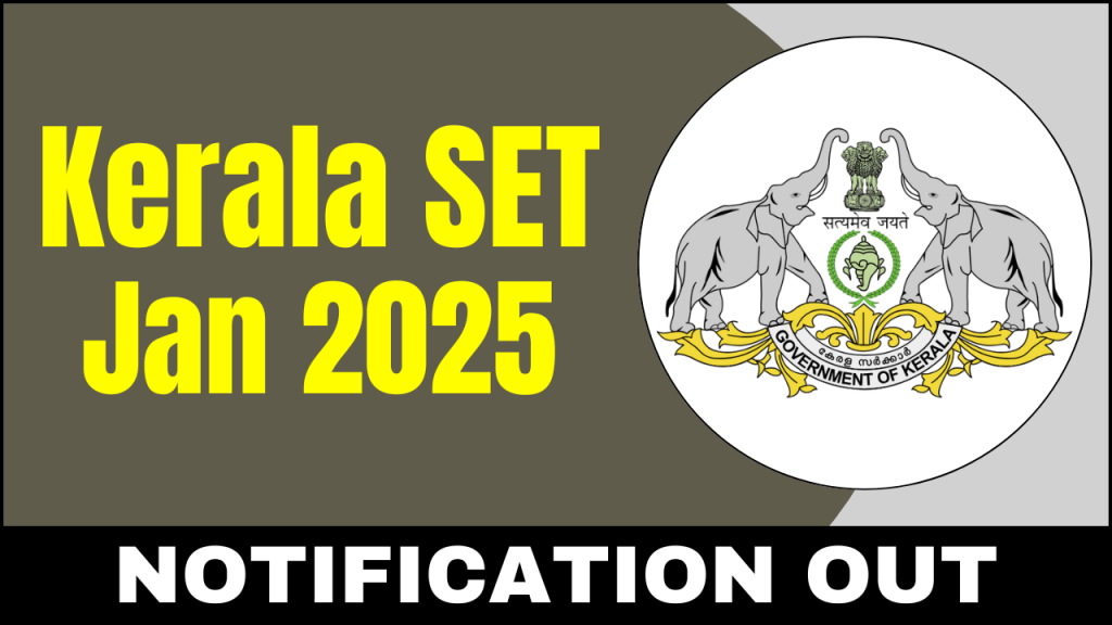 Kerala SET Jan 2025