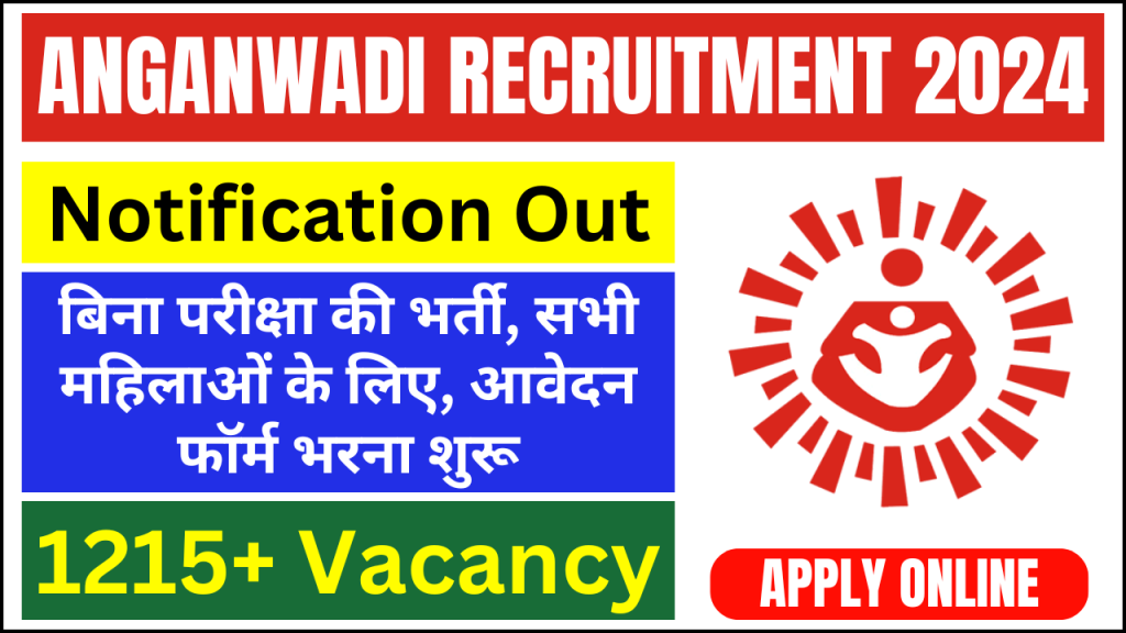 WCD Anganwadi Recruitment 2024