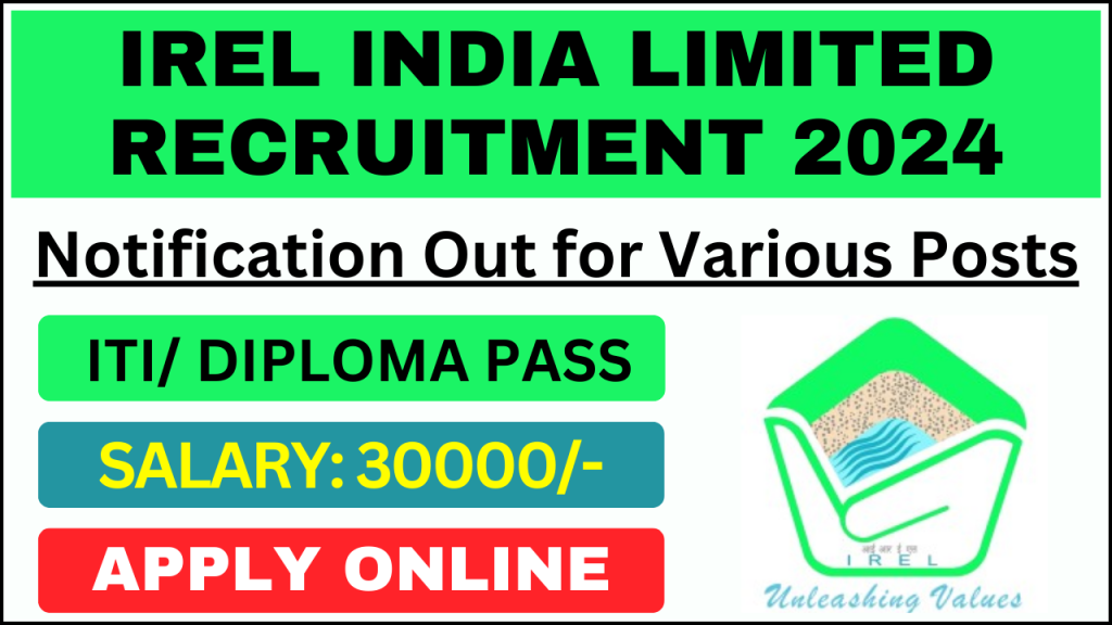 IREL India Limited Recruitment 2024