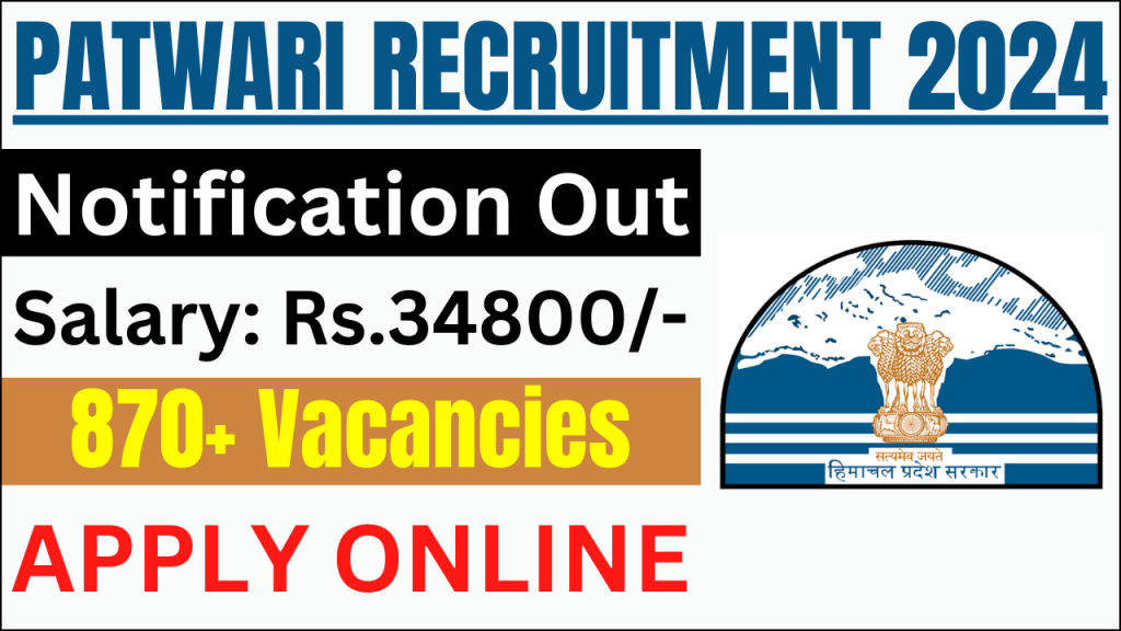 HP Patwari Recruitment 2024