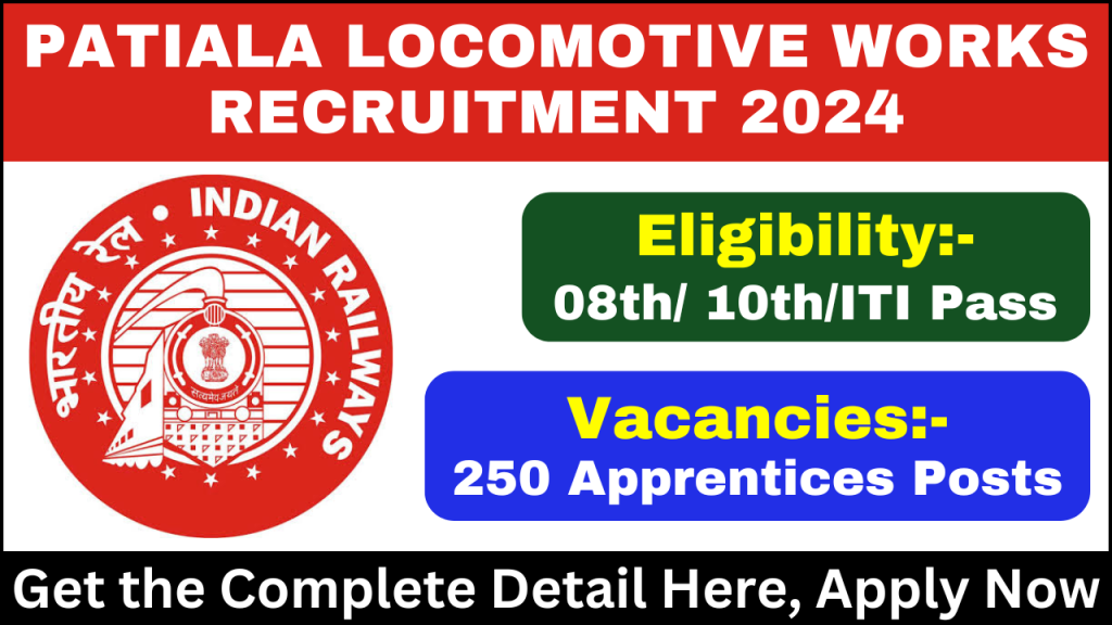 Patiala Locomotive Works Recruitment 2024