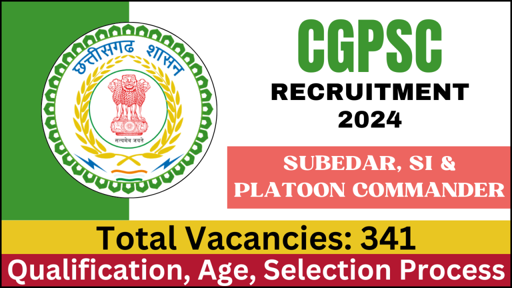 CGPSC Recruitment 2024